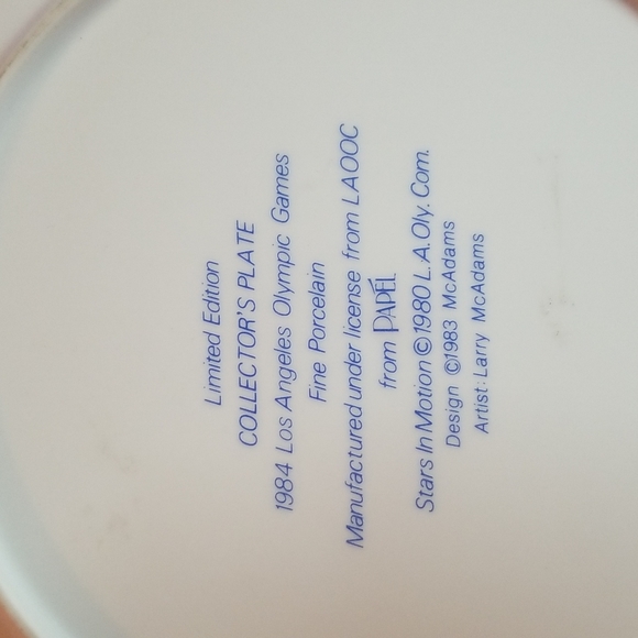 Collector's Plate 1984 Los Angeles Olympic Games - Picture 4 of 8